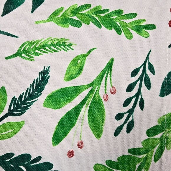 Leaf Pattern Table Runner Nature Foliage Garden Summer Spring Bohemian Plants - Picture 3 of 8